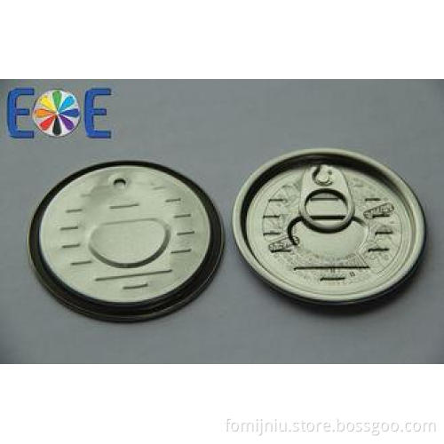 Custom Round Tinplate Can Easy Open Lid 65mm Full Aperture
